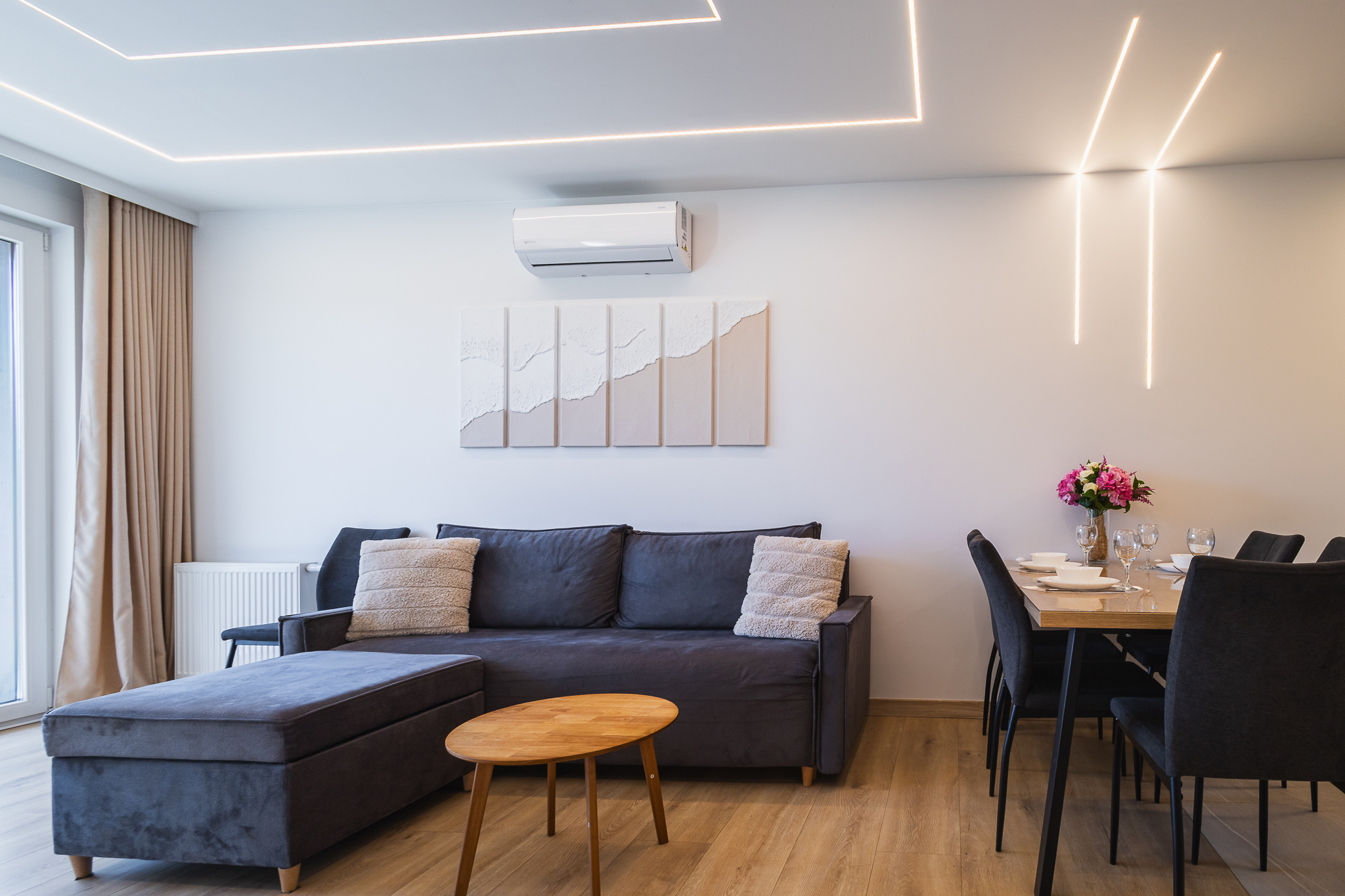 Przytulny Salon z Jadalnią